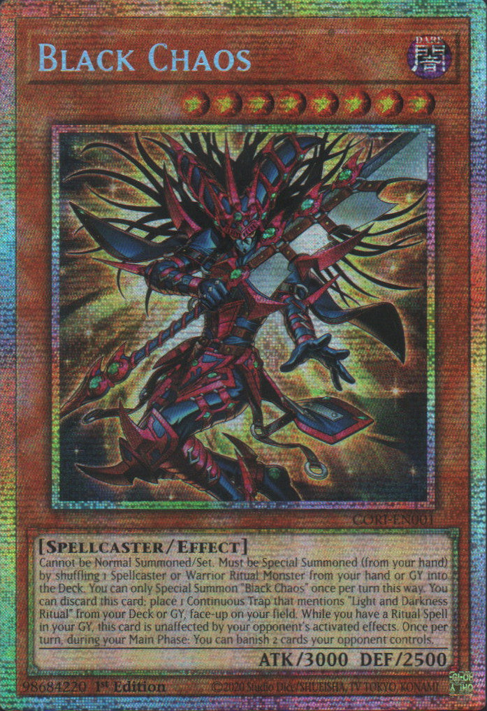 Black Chaos - CORI-EN001 - 1st Edition - Starlight Rare