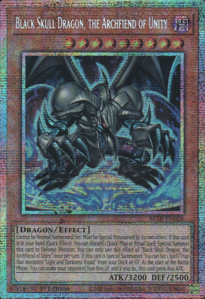 Black Skull Dragon, the Archfiend of Unity - BETB-EN026 - 1st Edition - Starlight Rare