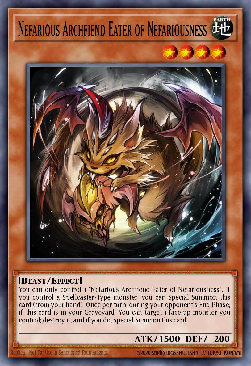 Nefarious Archfiend Eater of Nefariousness - CH02-EN016 - 1st Edition - Ultra Rare