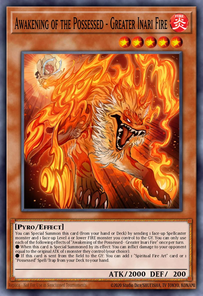 Awakening of the Possessed - Greater Inari Fire - CH02-EN018 - 1st Edition - Ultra Rare