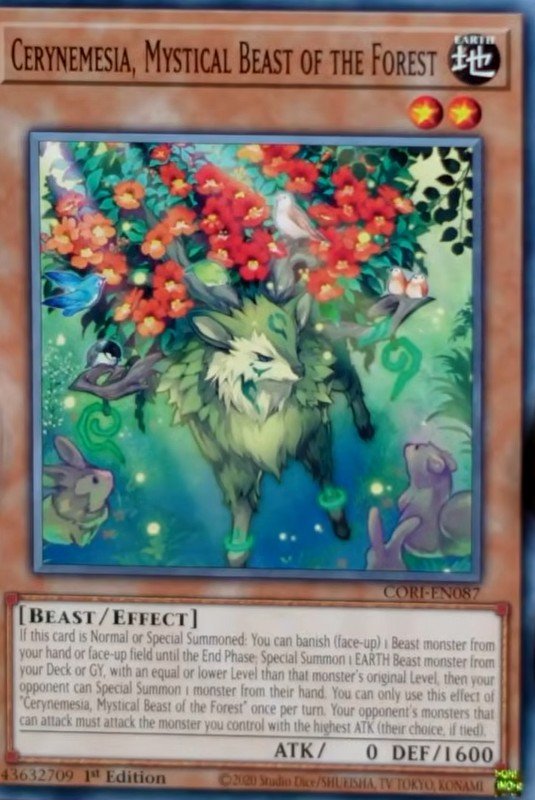 Cerynemesia, Mythical Beast of the Forest - CORI-EN087 - 1st Edition - Common