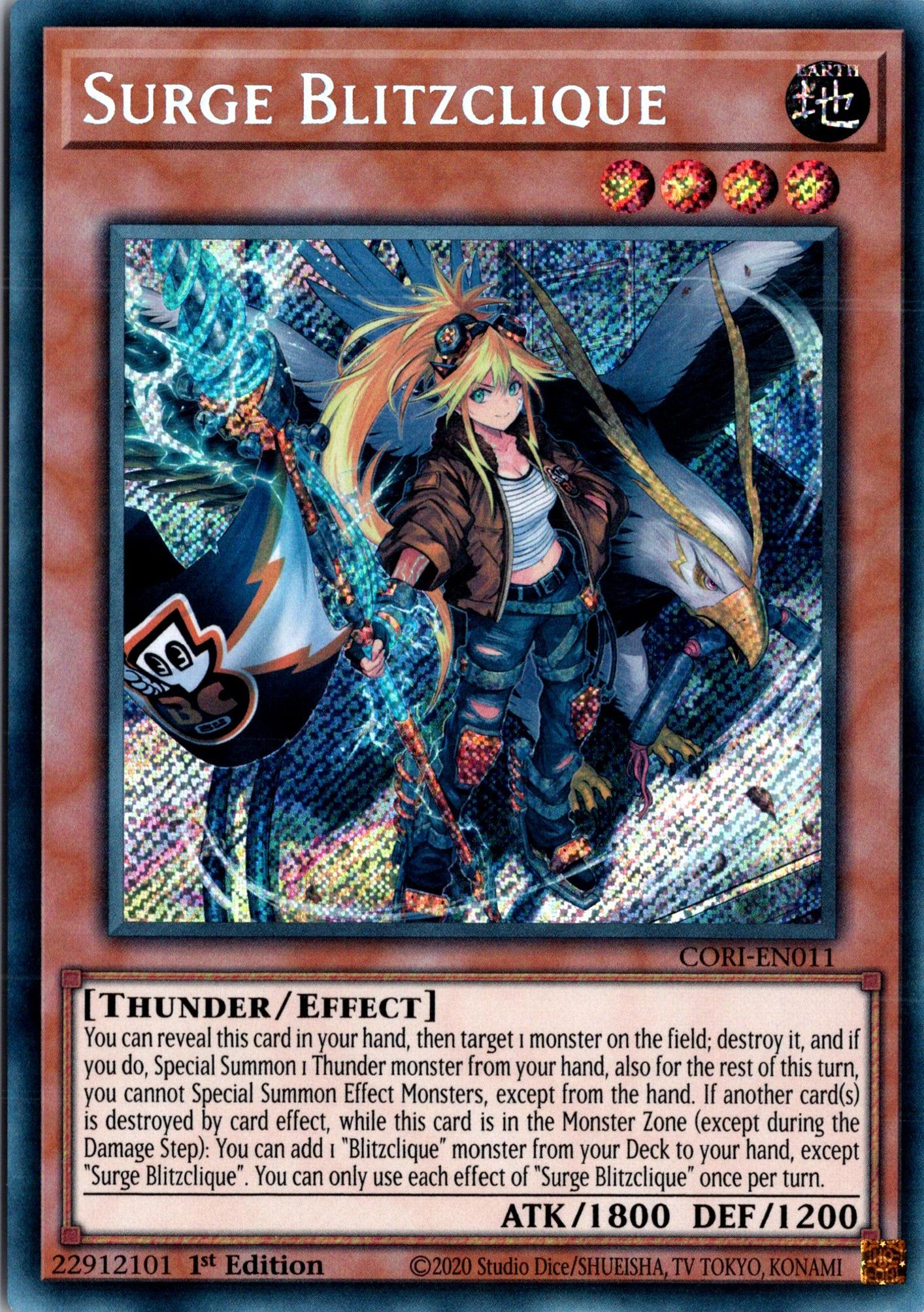 Surge Blitzclique - CORI-EN011 - 1st Edition - Secret Rare