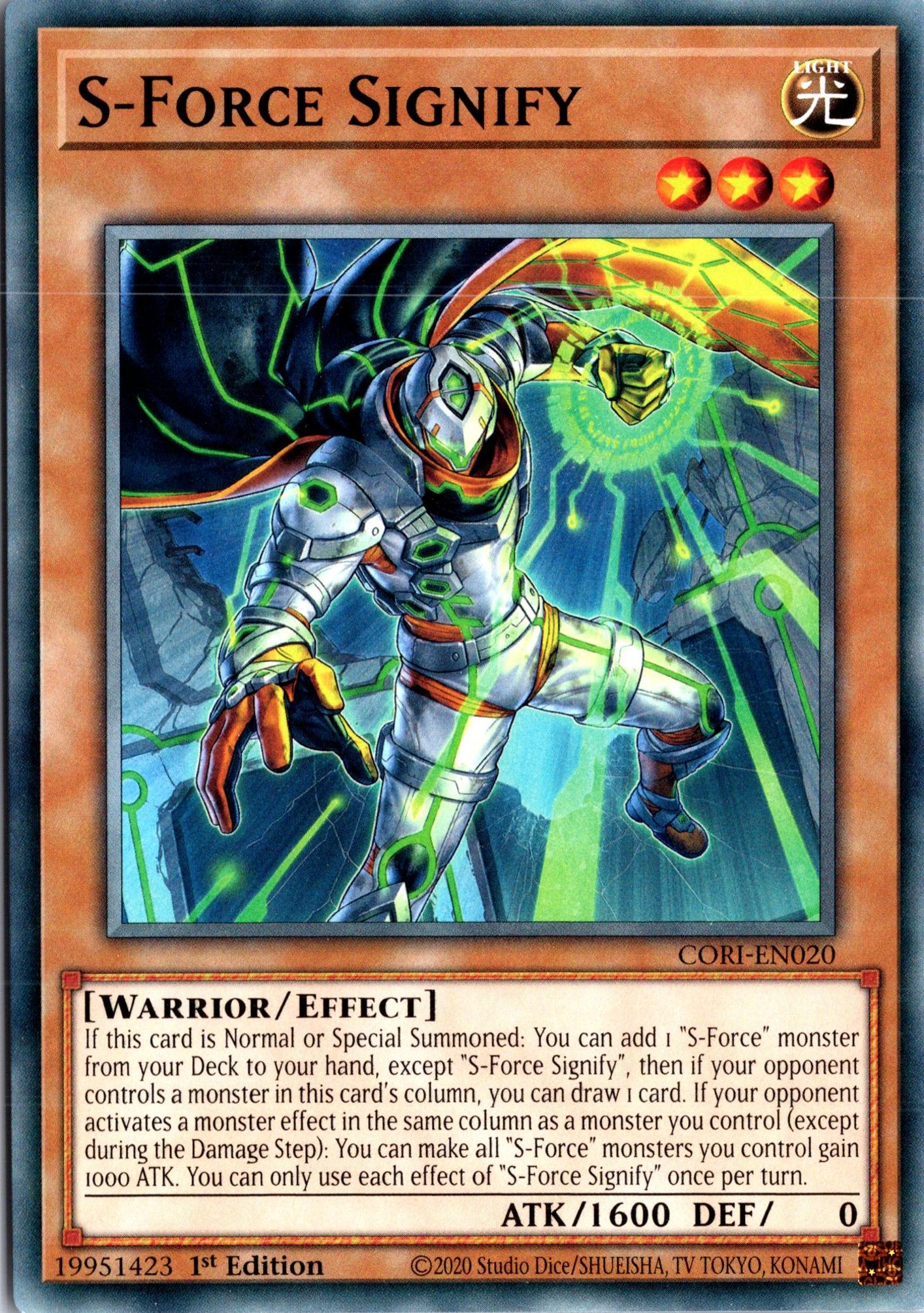 S-Force Signify - CORI-EN020 - 1st Edition - Common
