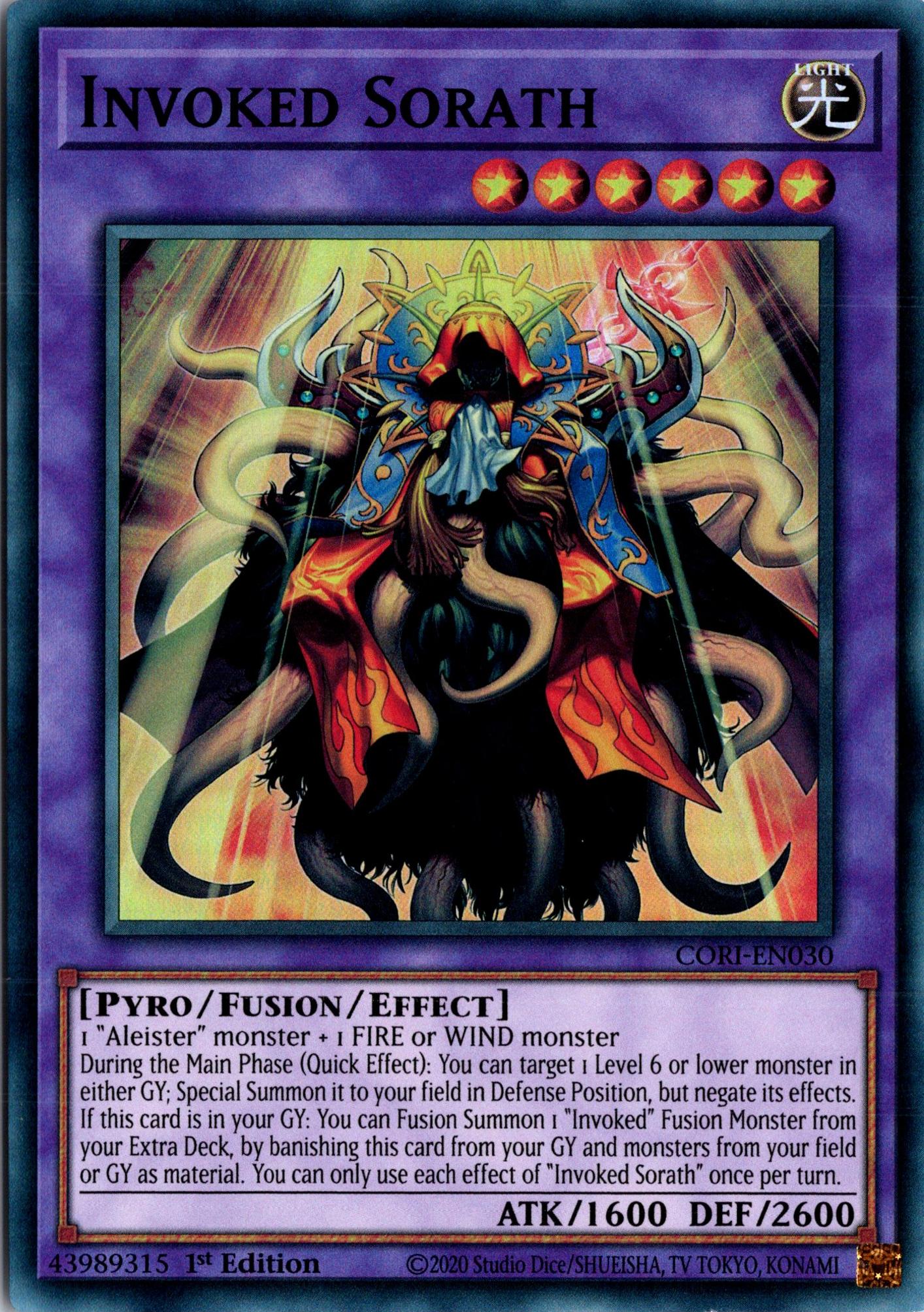Invoked Sorath - CORI-EN030 - 1st Edition - Super Rare