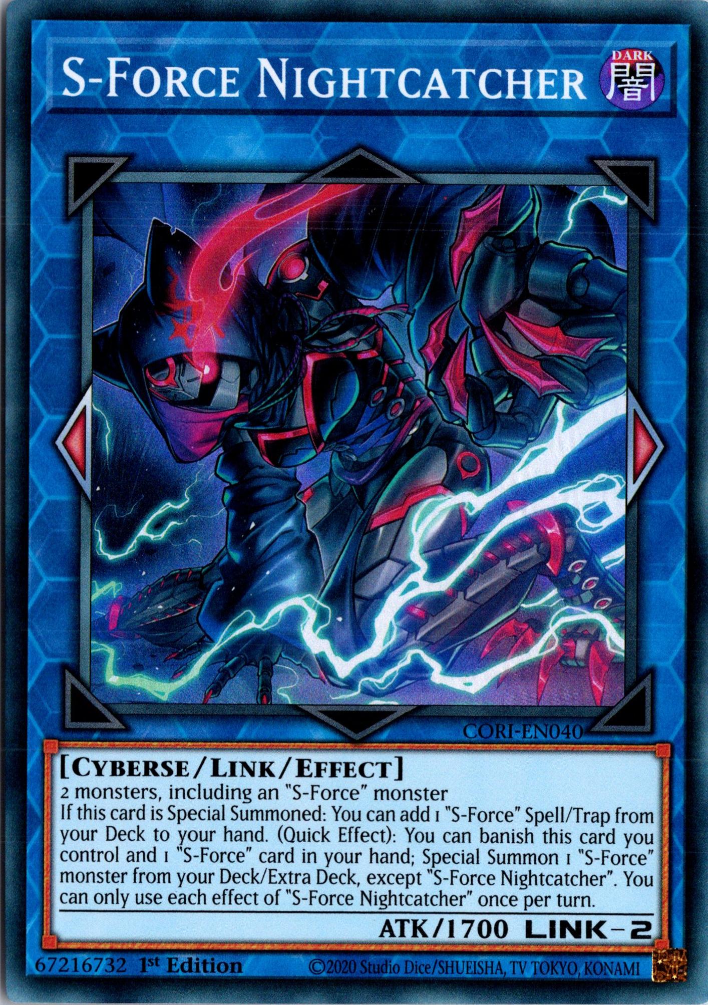 S-Force Nightcatcher - CORI-EN040 - 1st Edition - Super Rare
