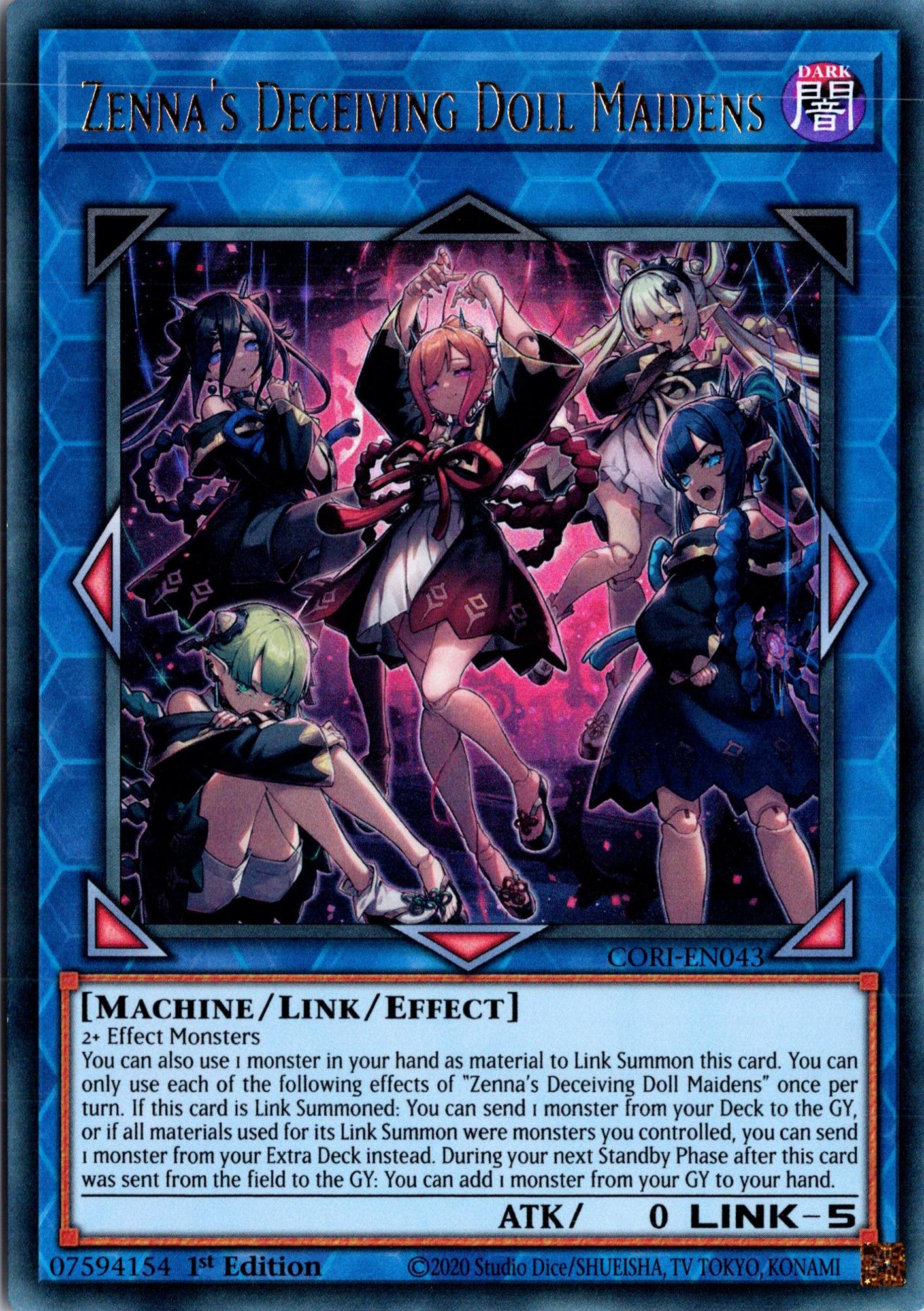 Zenna's Deceiving Doll Maidens - CORI-EN043 - 1st Edition - Ultra Rare