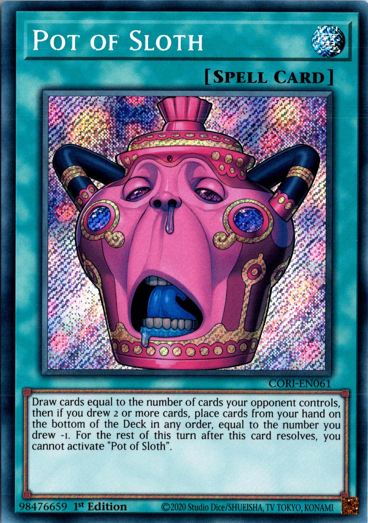 Pot of Sloth - CORI-EN061 - 1st Edition - Secret Rare