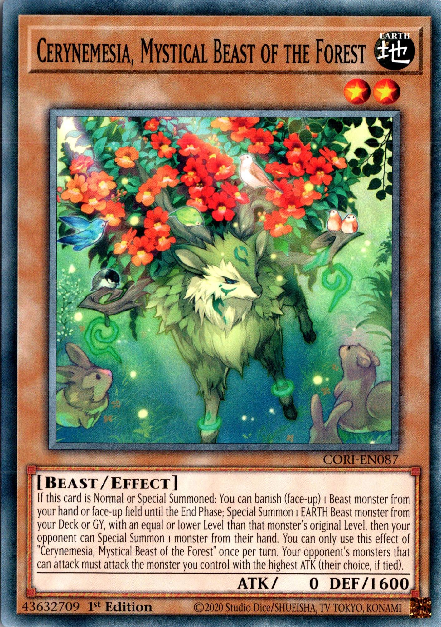Cerynemesia, Mythical Beast of the Forest - CORI-EN087 - 1st Edition - Common