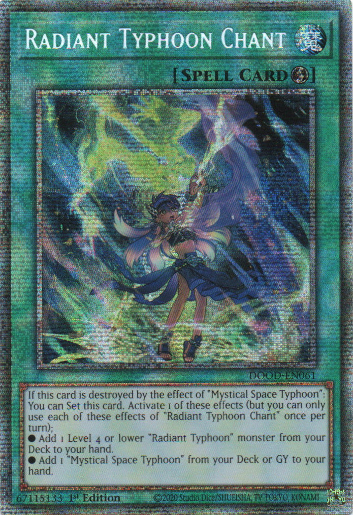 Radiant Typhoon Chant - DOOD-EN061 - 1st Edition - Starlight Rare