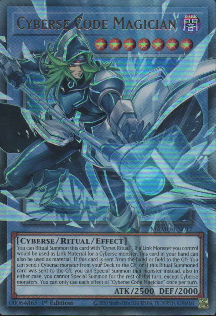 Cyberse Code Magician (extended art) - MAMO-EN017 - 1st Edition - Ultra Rare