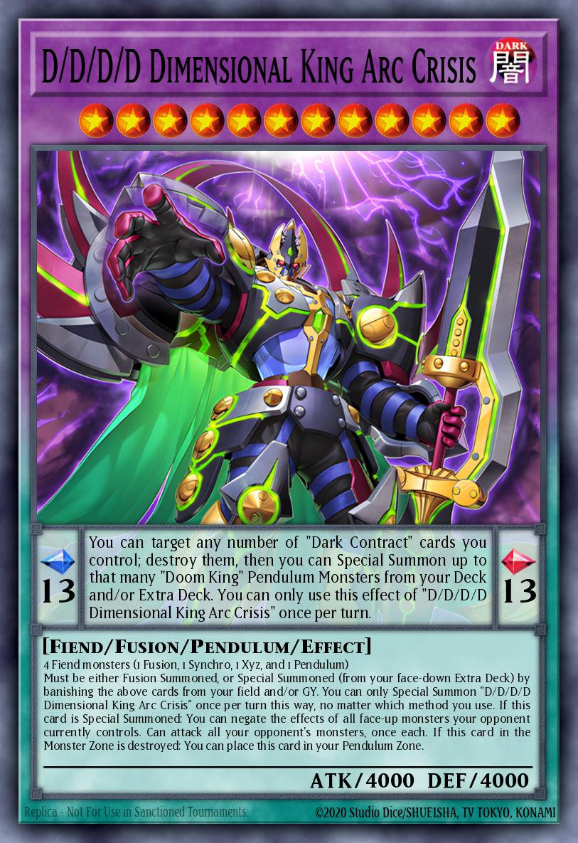 D/D/D/D Dimensional King Arc Crisis - DOOD-EN035 - 1st Edition - Ultra Rare