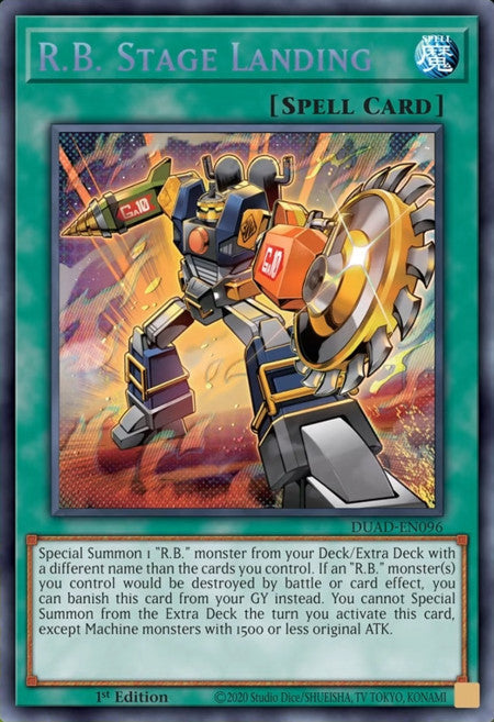 R.B. Stage Landing - DUAD-EN096 - 1st Edition - Secret Rare