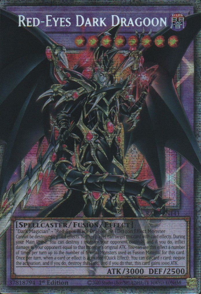 Red-Eyes Dark Dragoon (Extended Art) - RA05-EN141 - 1st Edition - Starlight Rare
