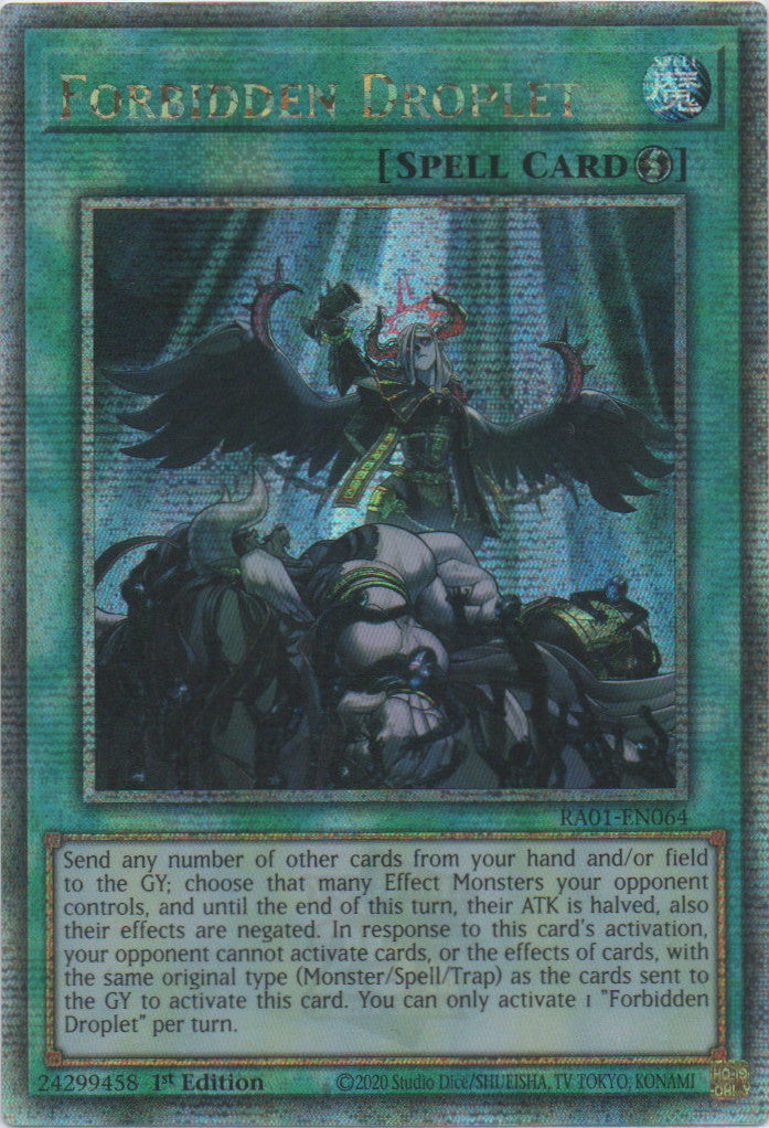 Forbidden Droplet - RA01-EN064 - 1st Edition - Quarter Century Secret Rare