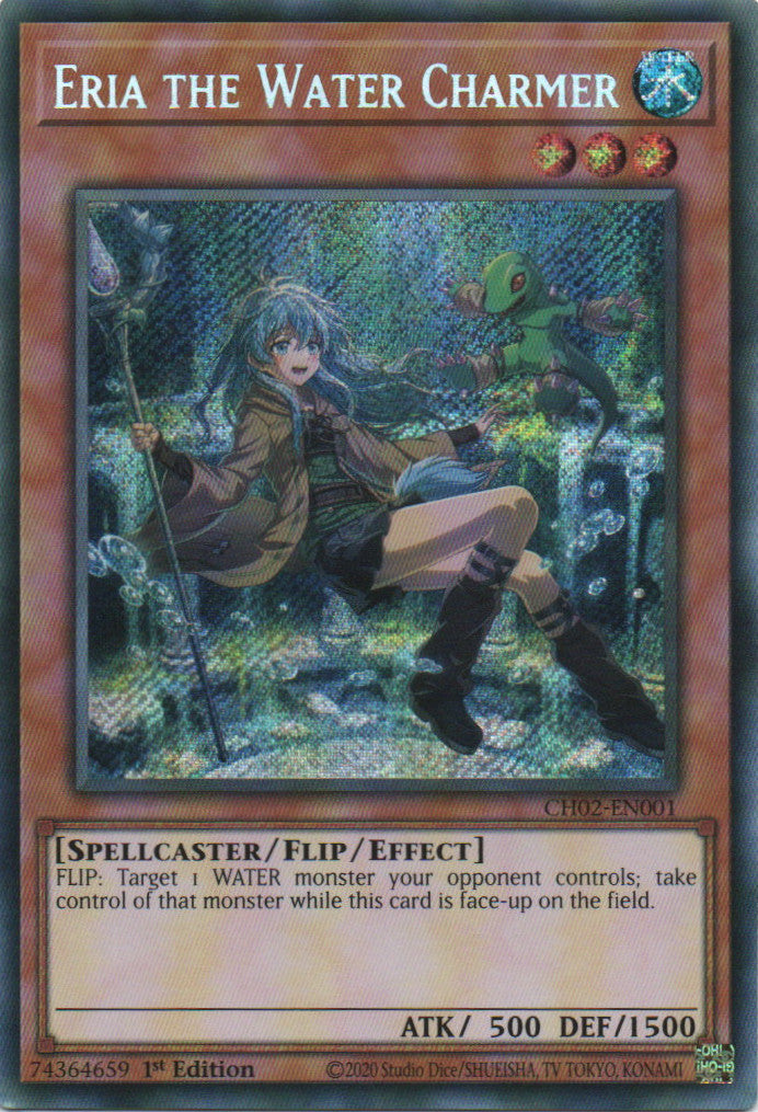 Eria the Water Charmer - CH02-EN001 - 1st Edition - Secret Rare