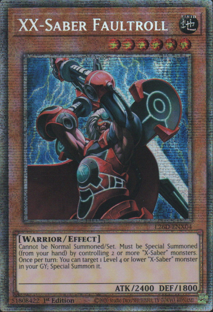 XX-Saber Faultroll - L26D-ENX04 - 1st Edition - Starlight Rare