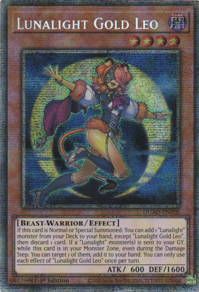 Lunalight Gold Leo - DUAD-EN005 - 1st Edition - Starlight Rare