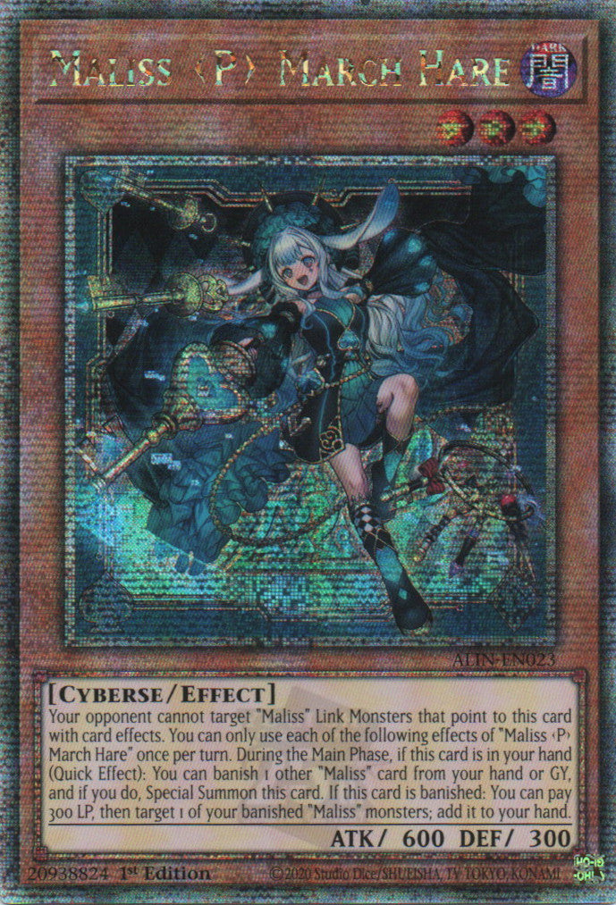 Maliss <P> March Hare - ALIN-EN023 - 1st Edition - Quarter Century Secret Rare