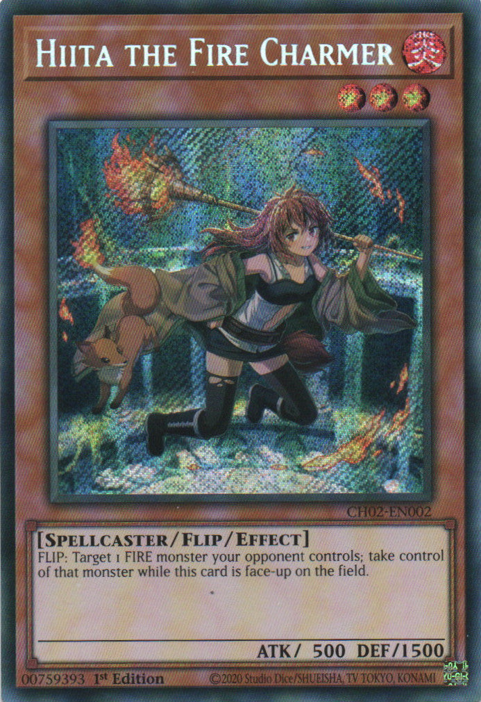 Hiita the Fire Charmer - CH02-EN002 - 1st Edition - Secret Rare