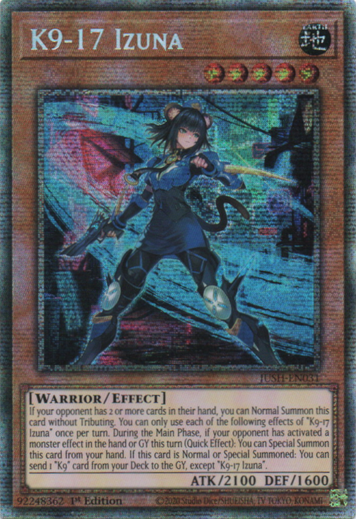 K9-17 Izuna - JUSH-EN031 - 1st Edition - Starlight Rare