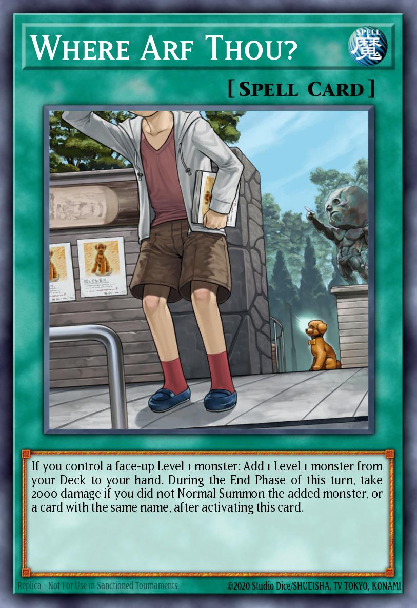 Where Arf Thou? - JUSH-EN028 - 1st Edition - Rare