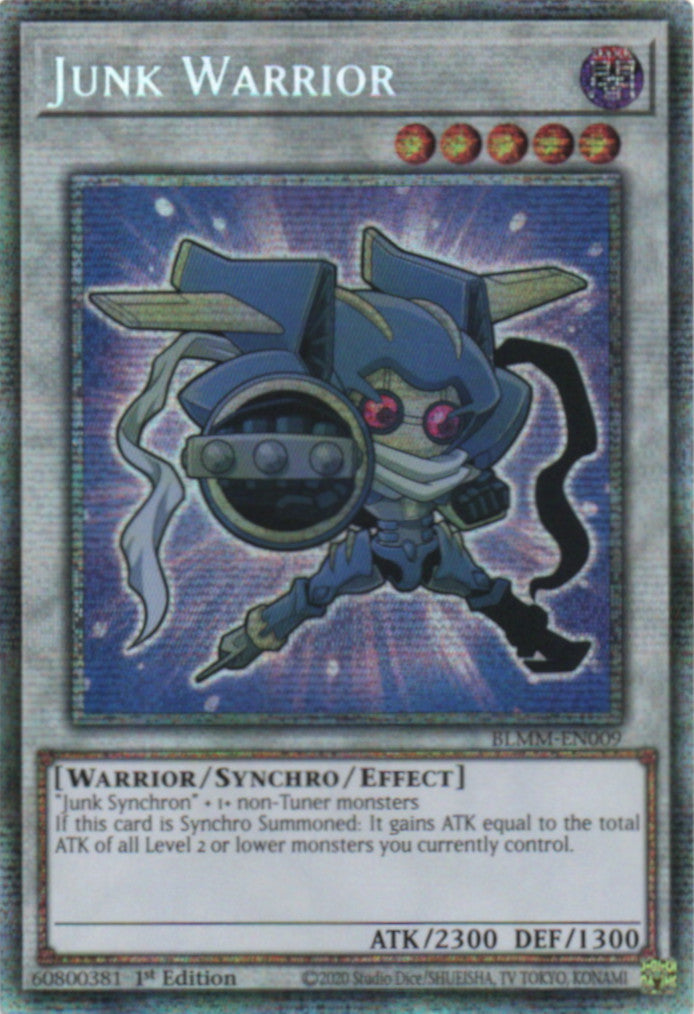 Junk Warrior (Chibi Artwork) - BLMM-EN009 - 1st Edition - Starlight Rare