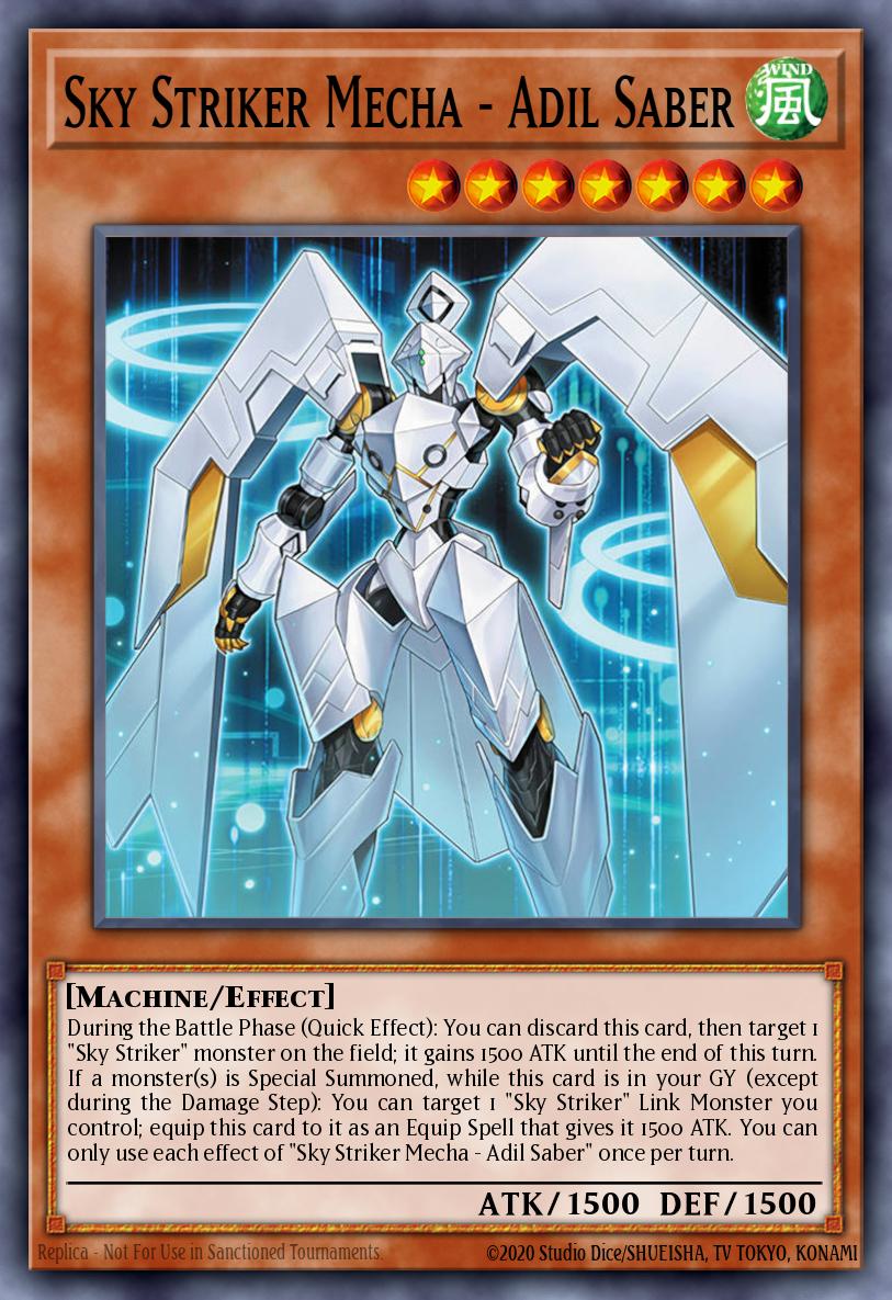 Sky Striker Mecha - Adil Saber - L26D-ENS04 - 1st Edition - Ultra Rare