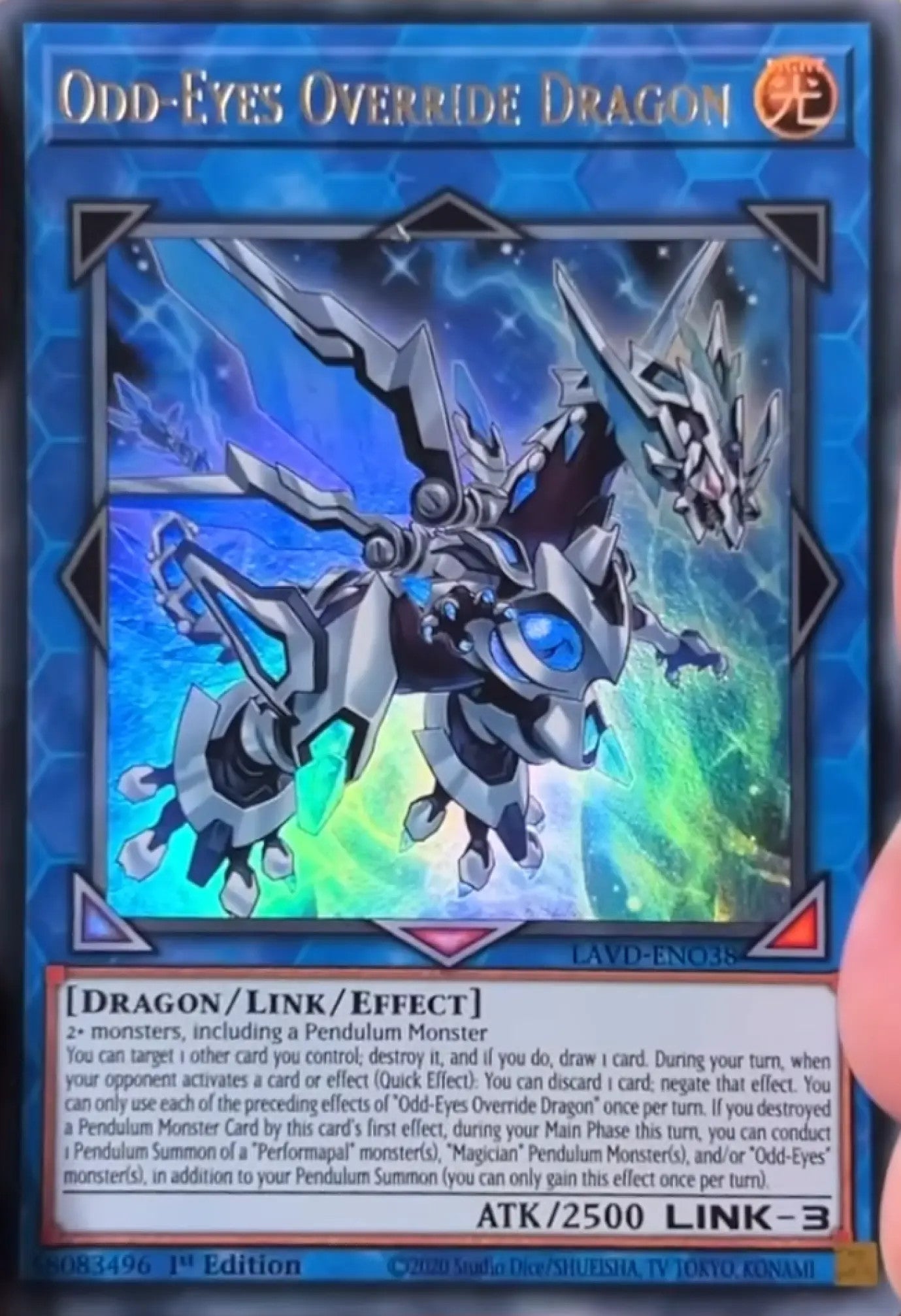 Odd-Eyes Override Dragon - LAVD-ENO38 - 1st Edition - Ultra Rare
