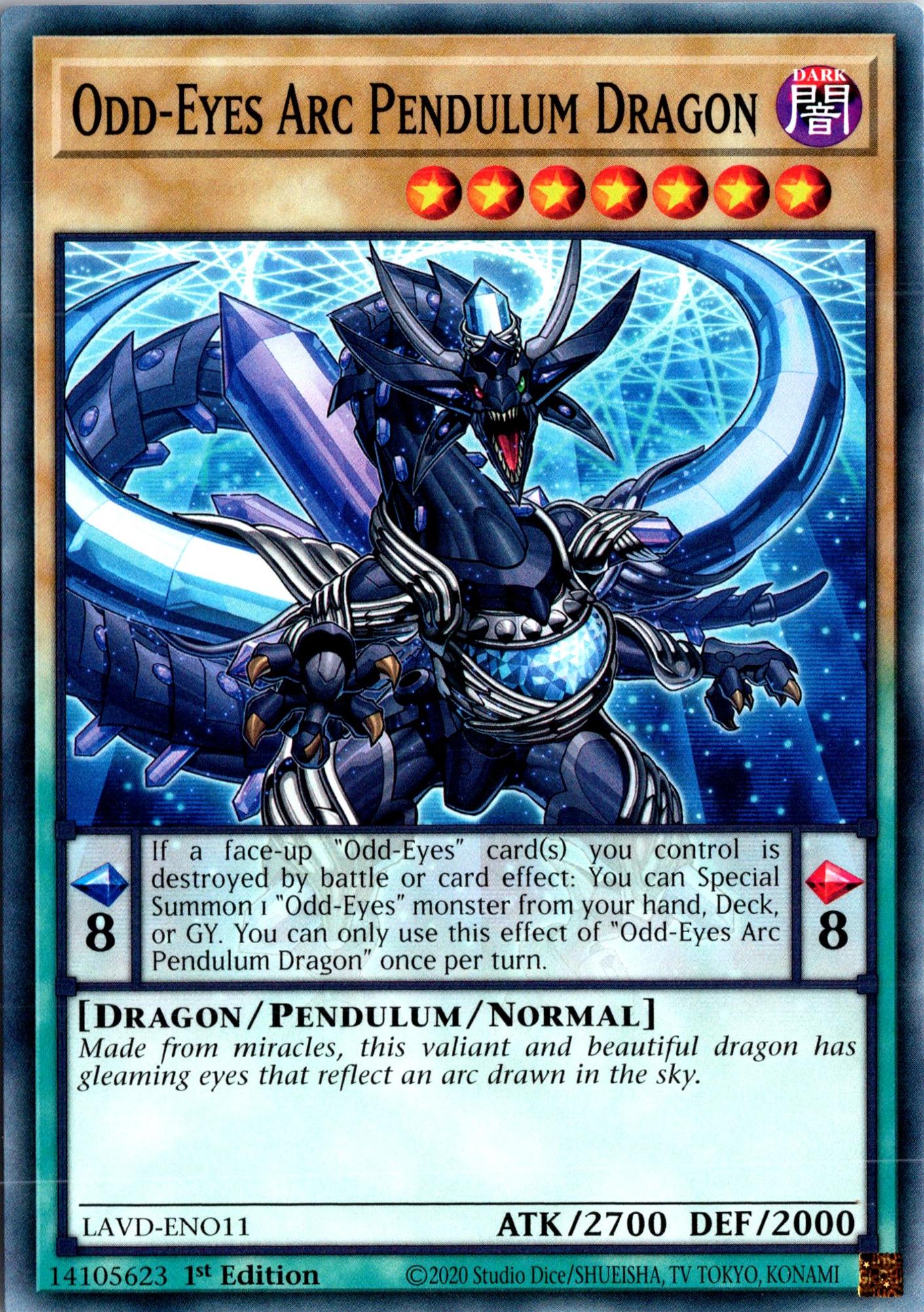 Odd-Eyes Arc Pendulum Dragon - LAVD-ENO11 - 1st Edition - Common