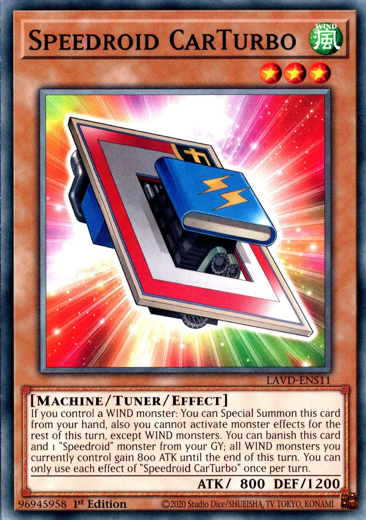 Speedroid CarTurbo - LAVD-ENS11 - 1st Edition - Common