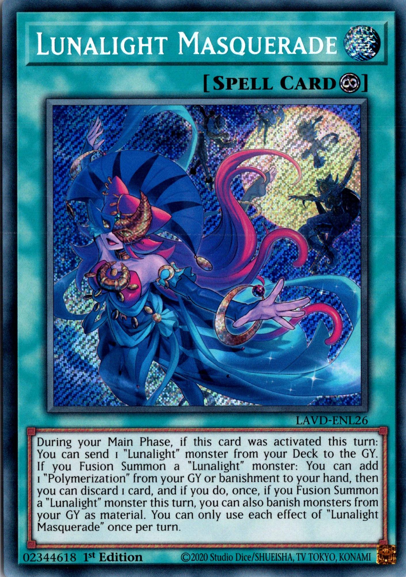 Lunalight Masquerade - LAVD-ENL26 - 1st Edition - Secret Rare