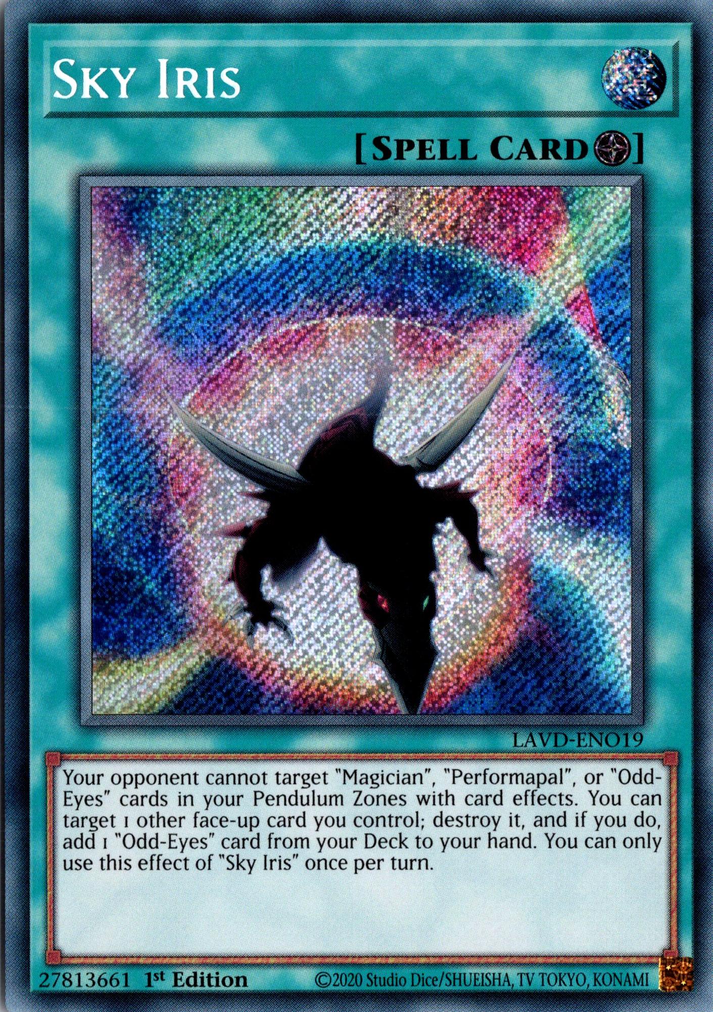 Sky Iris - LAVD-ENO19 - 1st Edition - Secret Rare