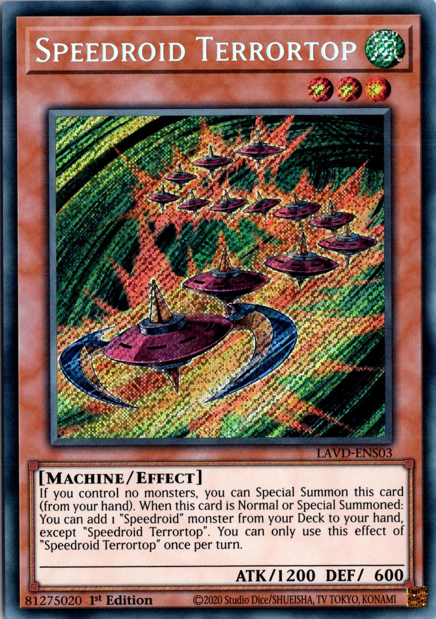 Speedroid Terrortop - LAVD-ENS03 - 1st Edition - Secret Rare