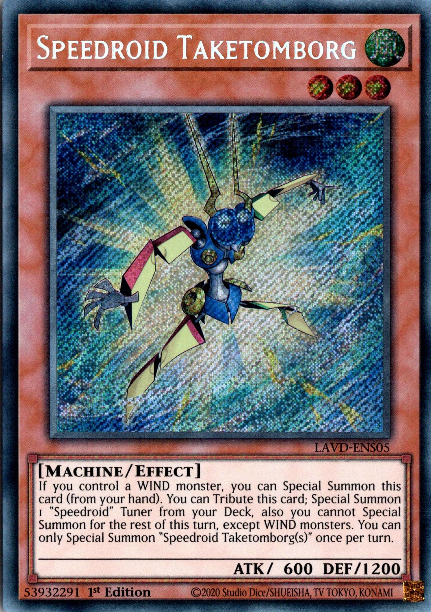 Speedroid Taketomborg - LAVD-ENS05 - 1st Edition - Secret Rare