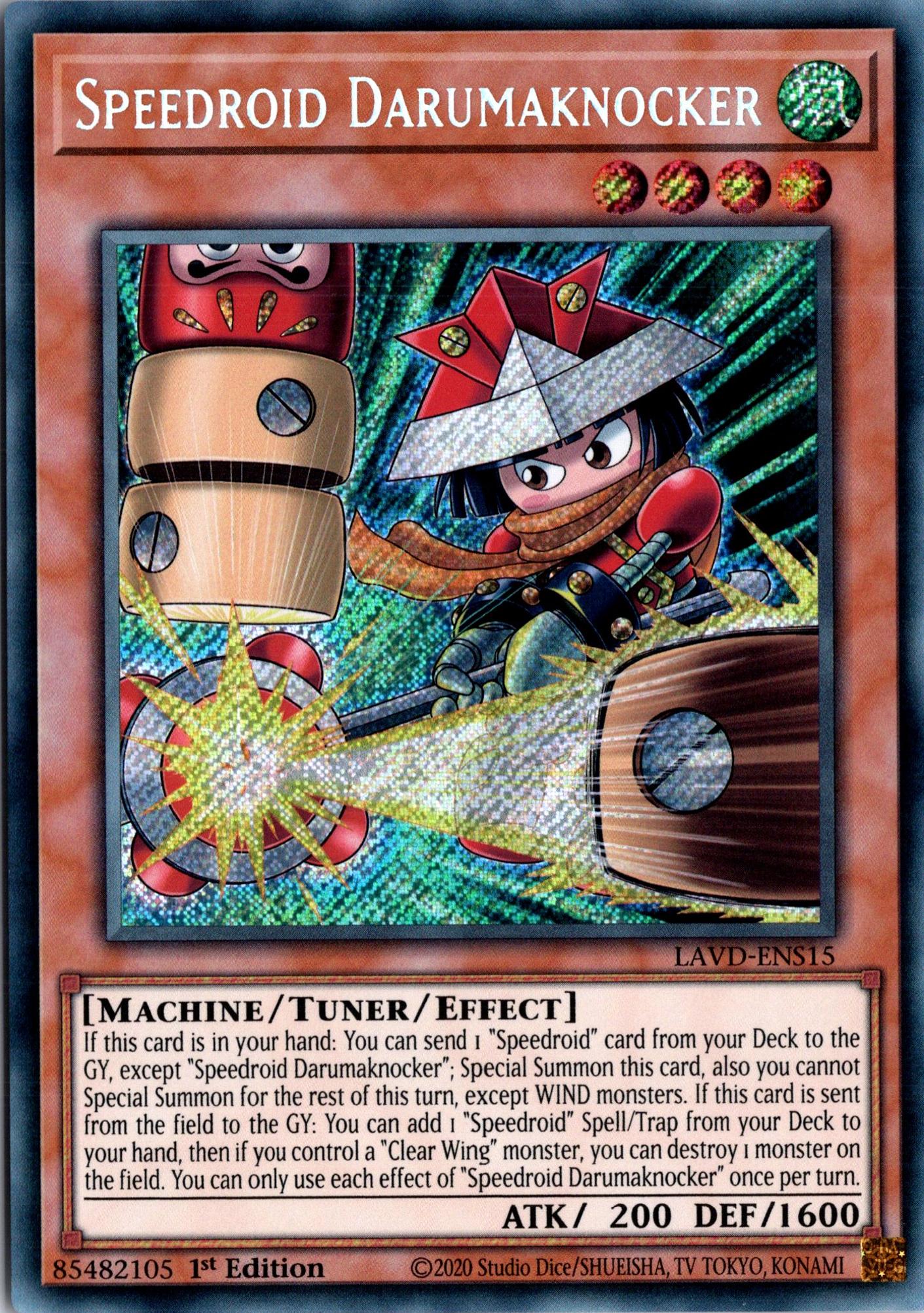 Speedroid Darumaknocker - LAVD-ENS15 - 1st Edition - Secret Rare