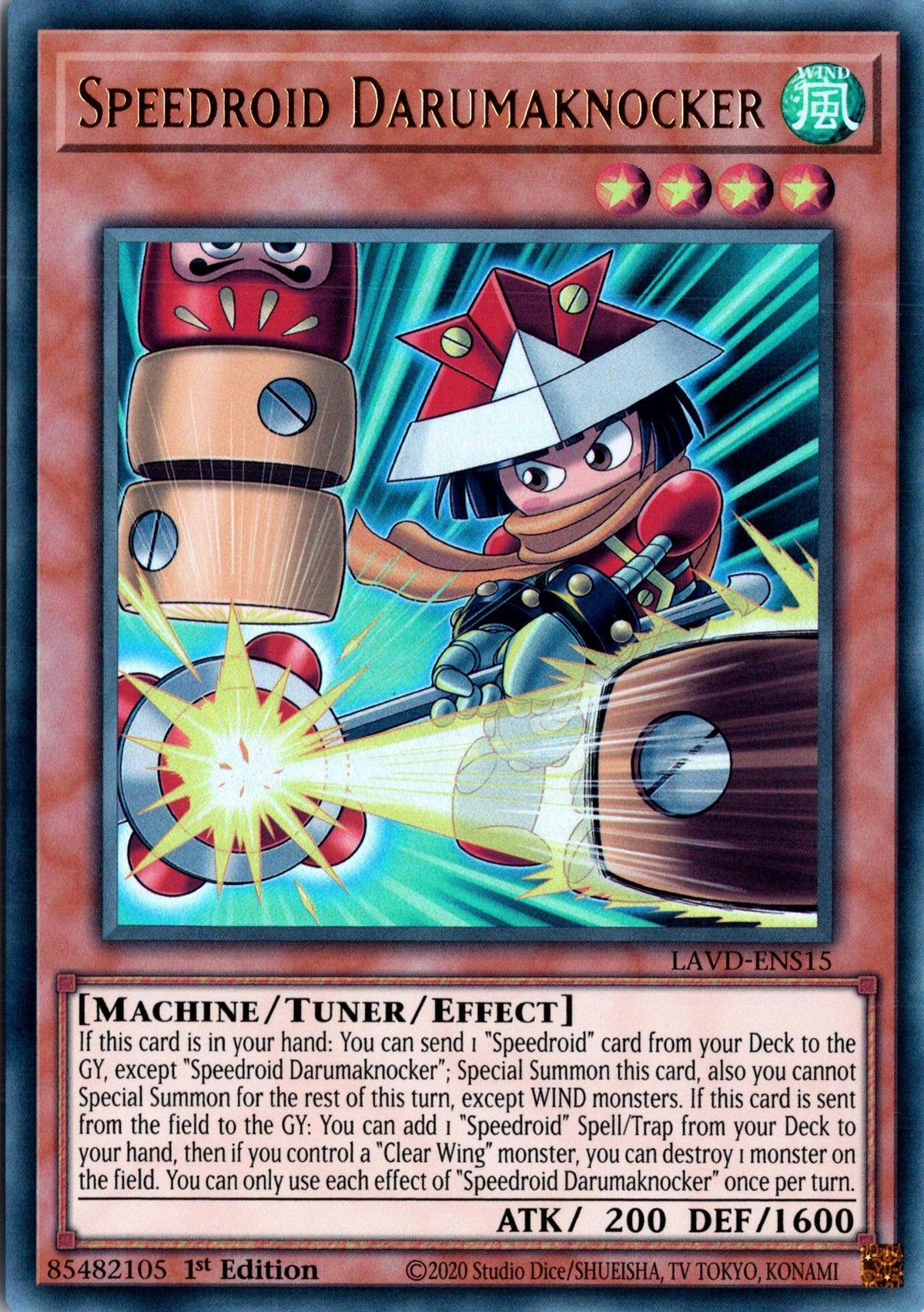 Speedroid Darumaknocker - LAVD-ENS15 - 1st Edition - Ultra Rare