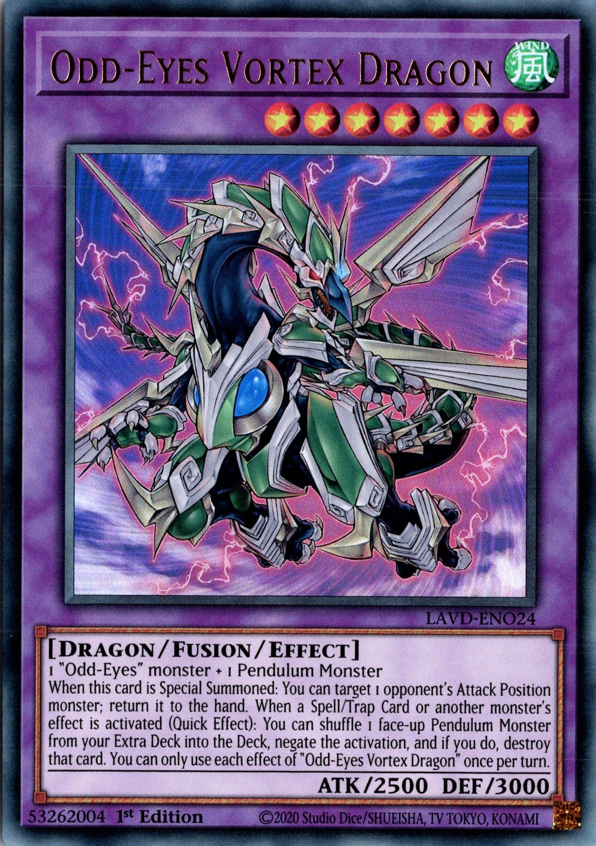 Odd-Eyes Vortex Dragon - LAVD-ENO24 - 1st Edition - Ultra Rare