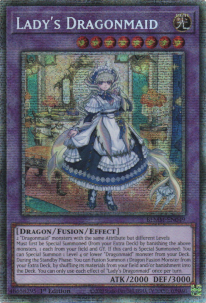Lady's Dragonmaid - BLMM-EN049 - 1st Edition - Starlight Rare