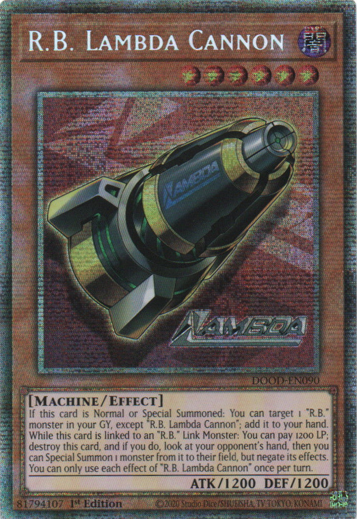 R.B. Lambda Cannon - DOOD-EN090 - 1st Edition - Starlight Rare