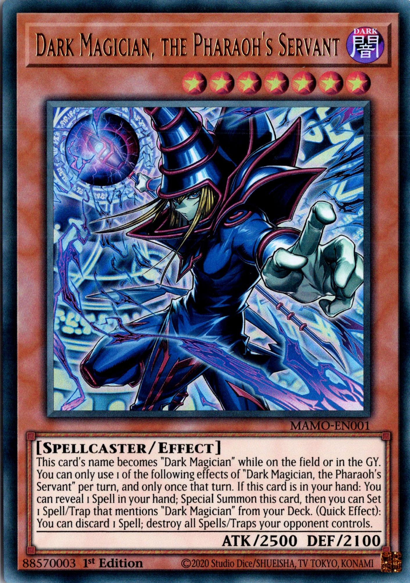 Dark Magician, the Pharaoh's Servant - MAMO-EN001 - 1st Edition - Ultra Rare