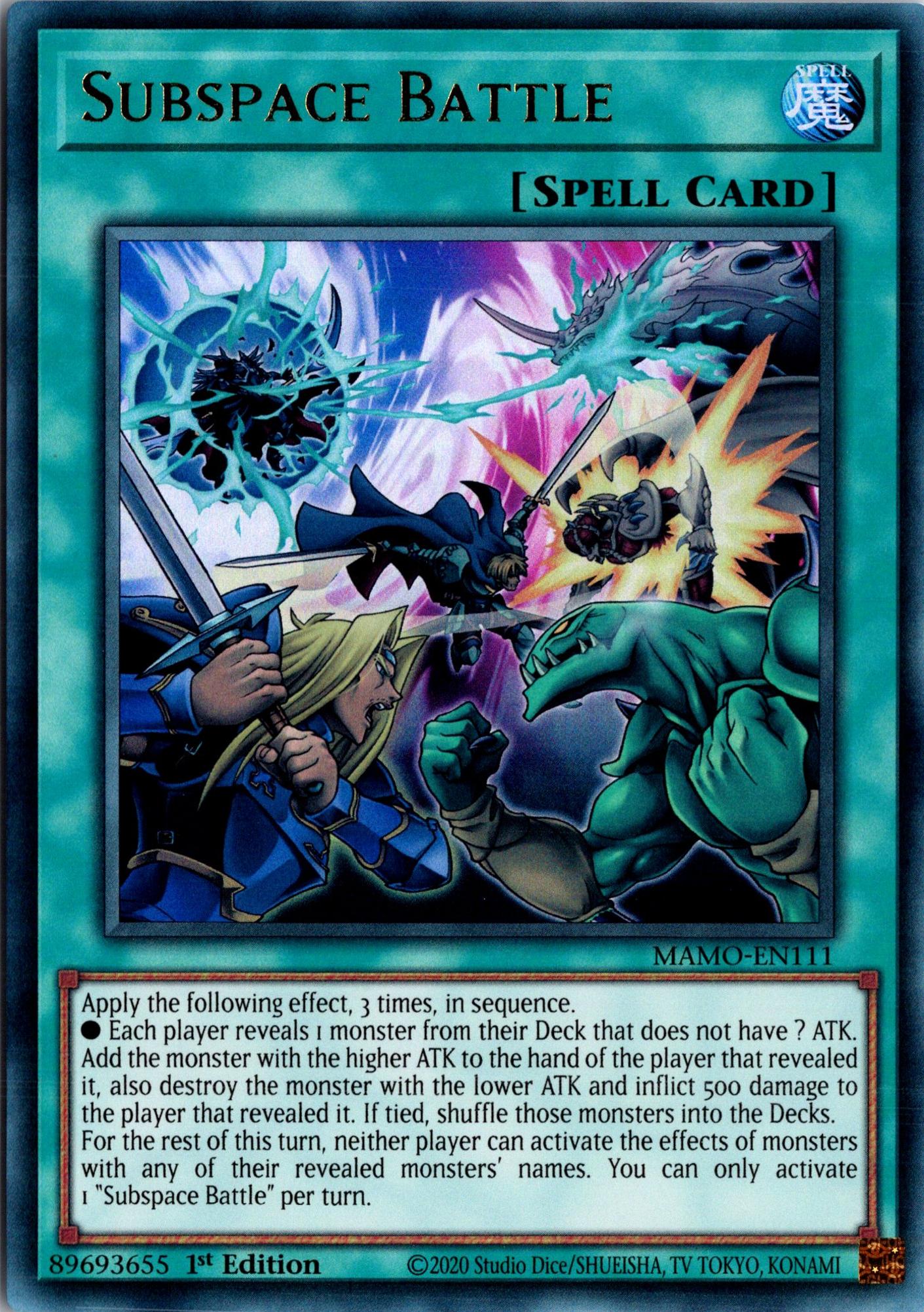 Subspace Battle - MAMO-EN111 - 1st Edition - Ultra Rare