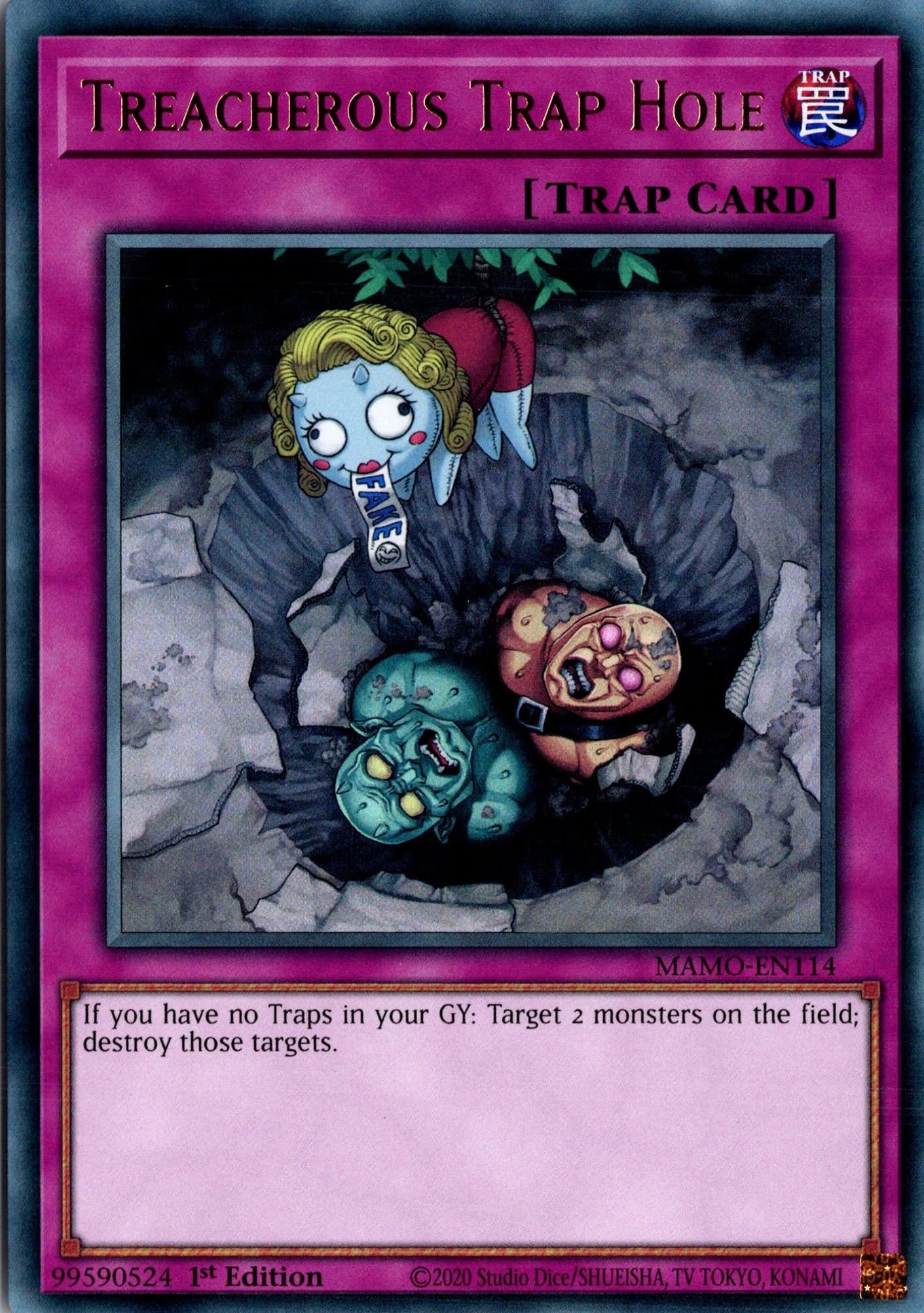 Treacherous Trap Hole - MAMO-EN114 - 1st Edition - Ultra Rare