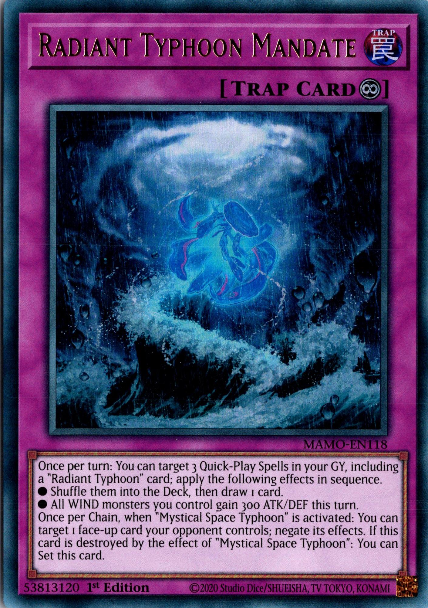 Radiant Typhoon Mandate - MAMO-EN118 - 1st Edition - Ultra Rare