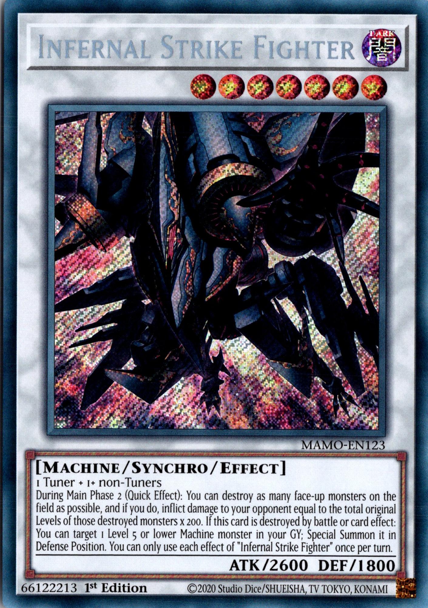 Infernal Strike Fighter - MAMO-EN123 - 1st Edition - Secret Rare