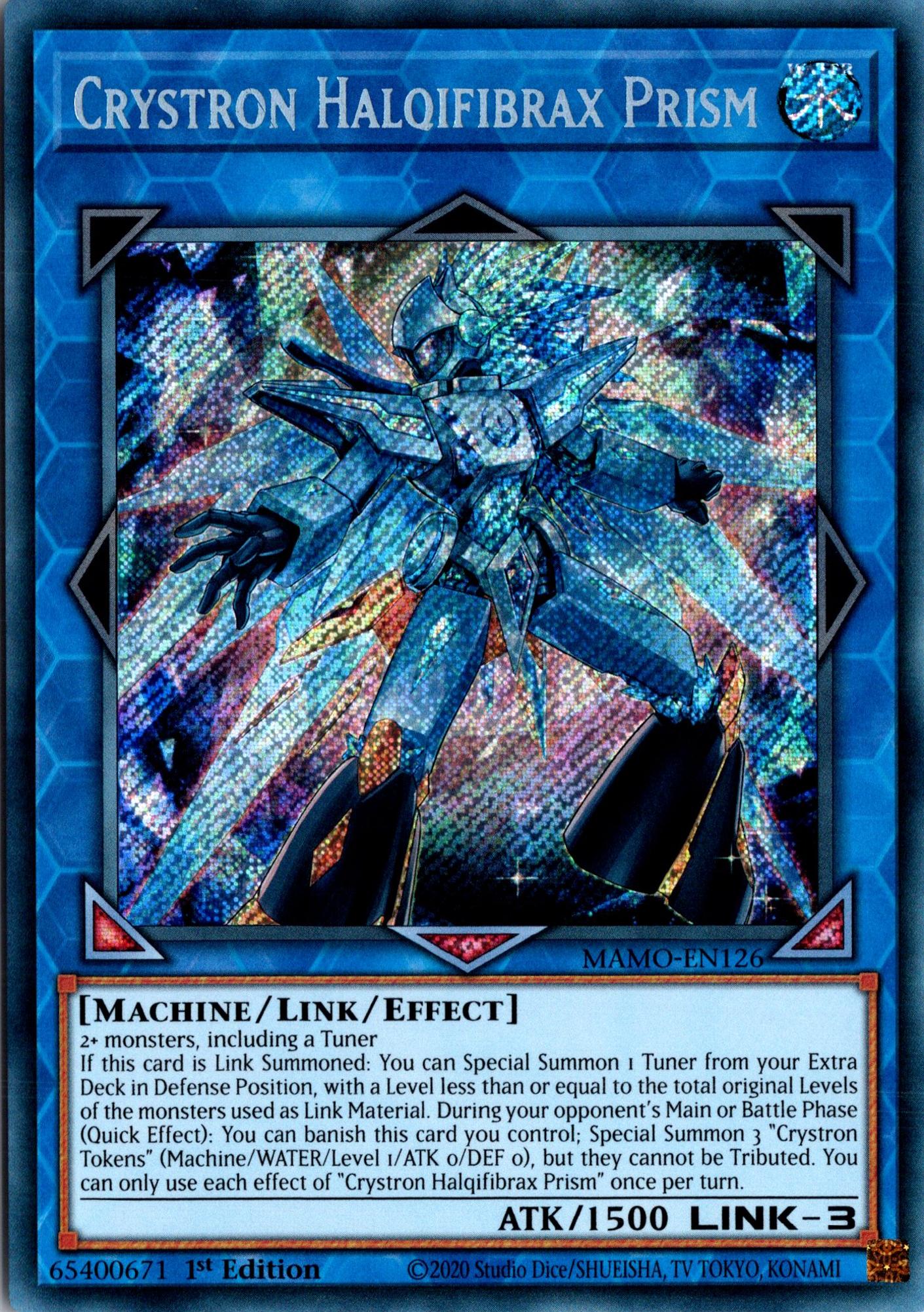 Crystron Halqifibrax Prism - MAMO-EN126 - 1st Edition - Secret Rare