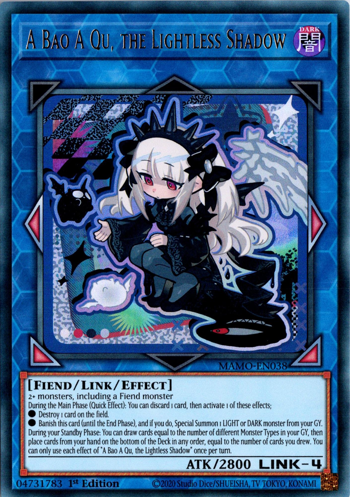 A Bao A Qu, the Lightless Shadow (Chibi Art) - MAMO-EN038 - 1st Edition - Ultra Rare