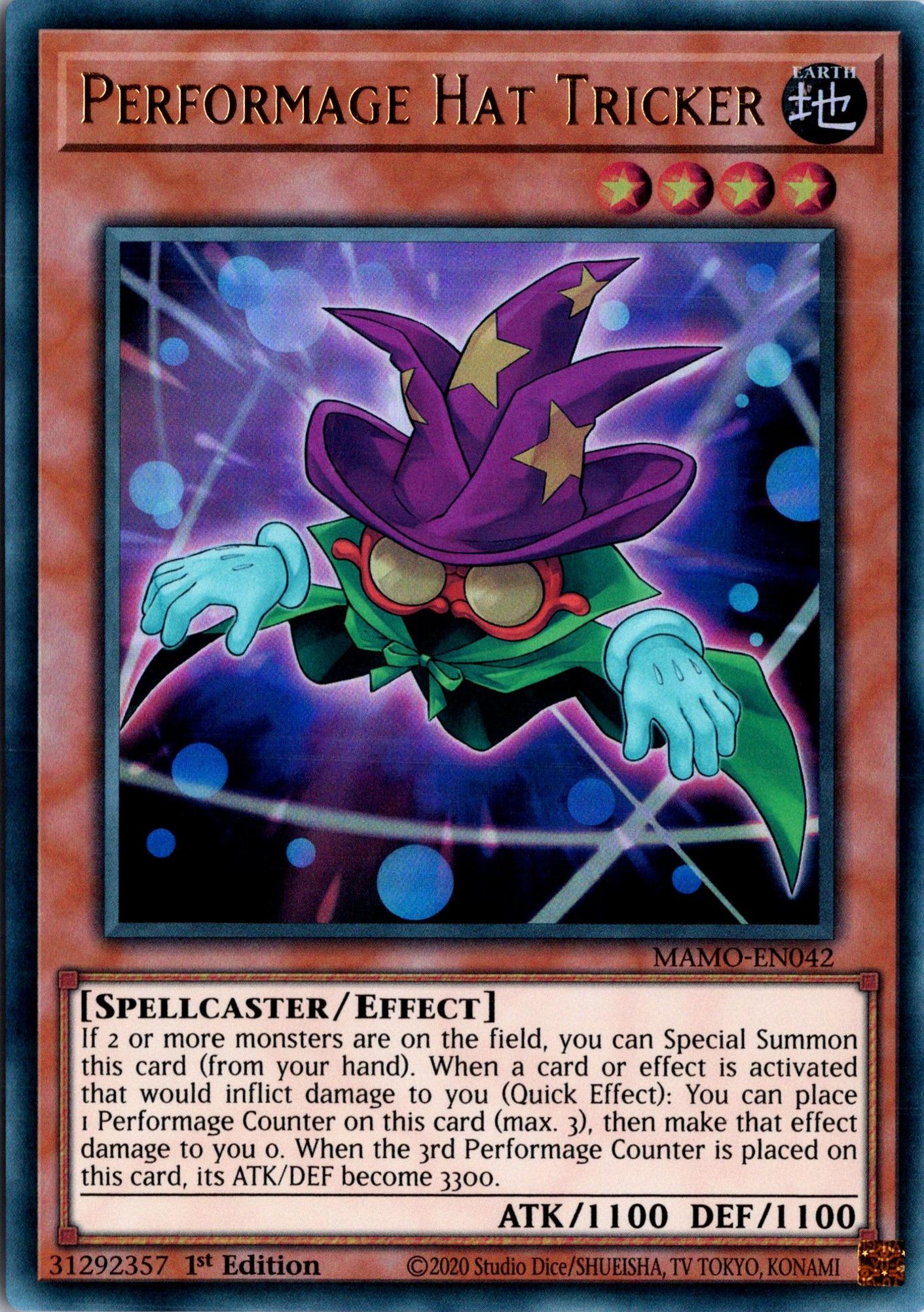 Performage Hat Tricker - MAMO-EN042 - 1st Edition - Ultra Rare
