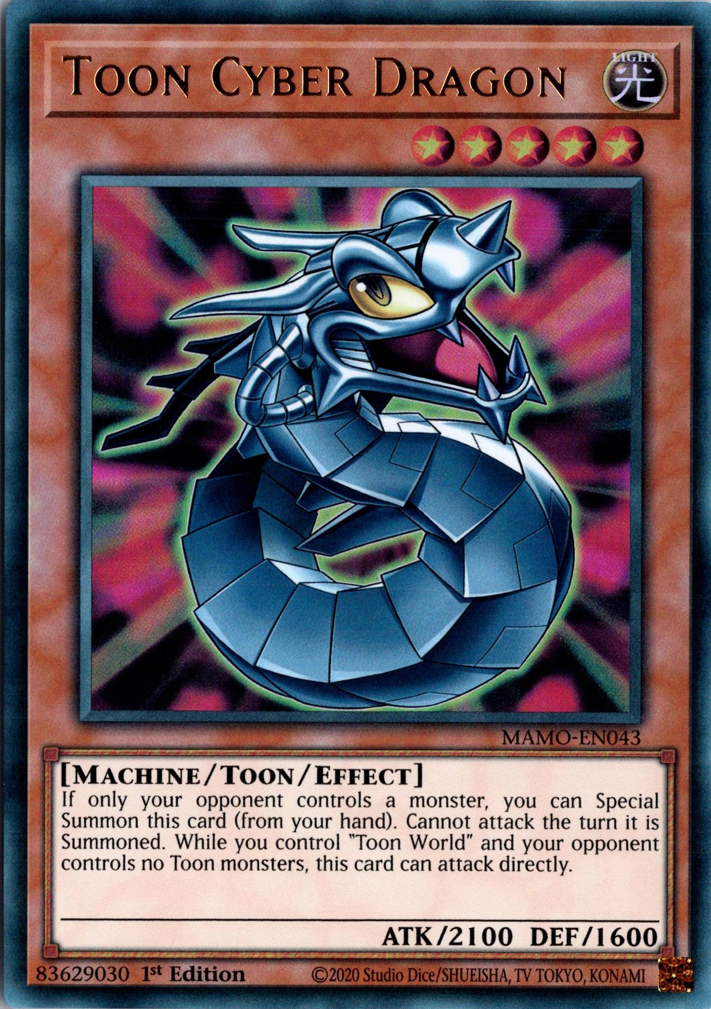 Toon Cyber Dragon - MAMO-EN043 - 1st Edition - Ultra Rare
