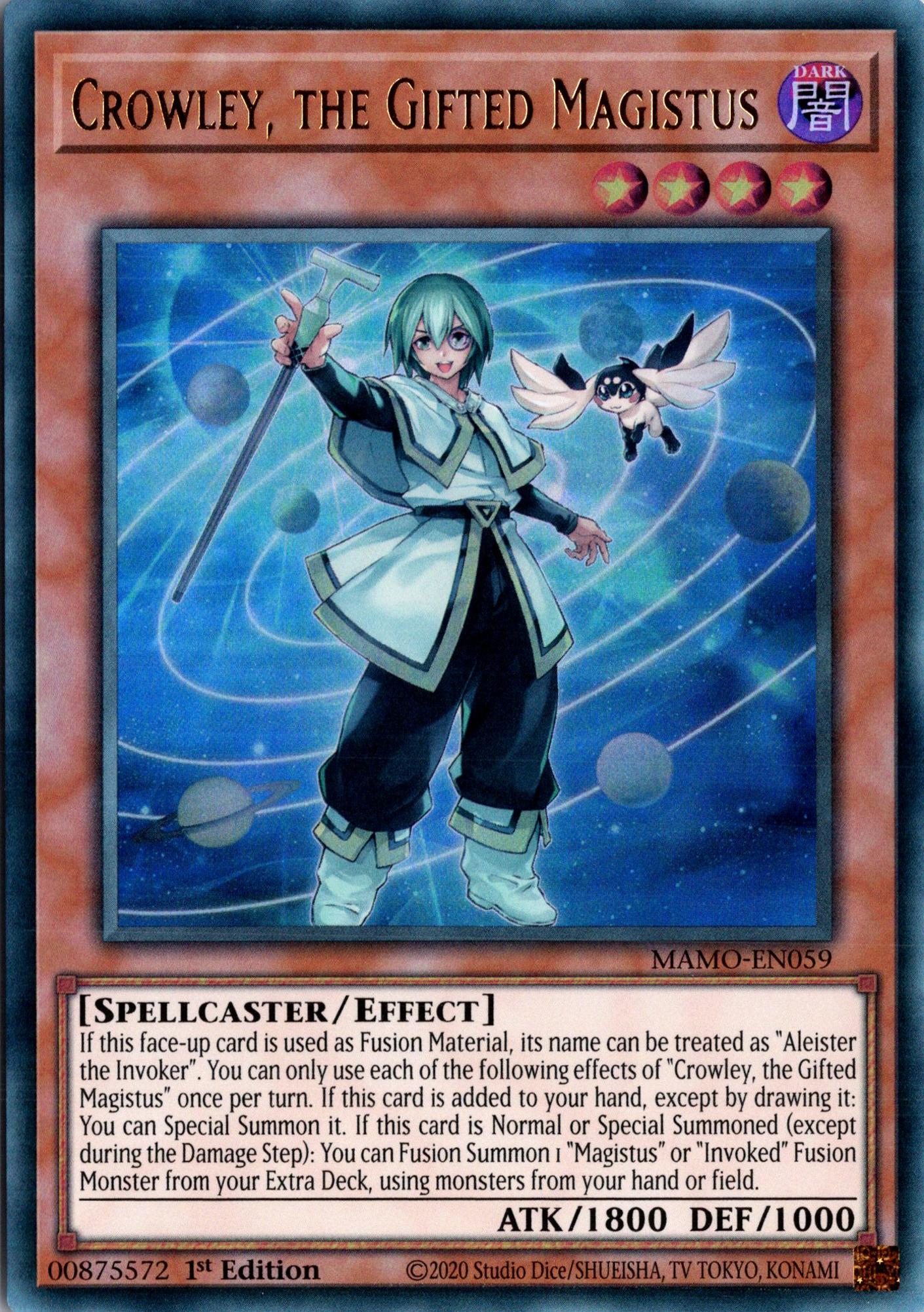 Crowley, the Gifted Magistus - MAMO-EN059 - 1st Edition - Ultra Rare
