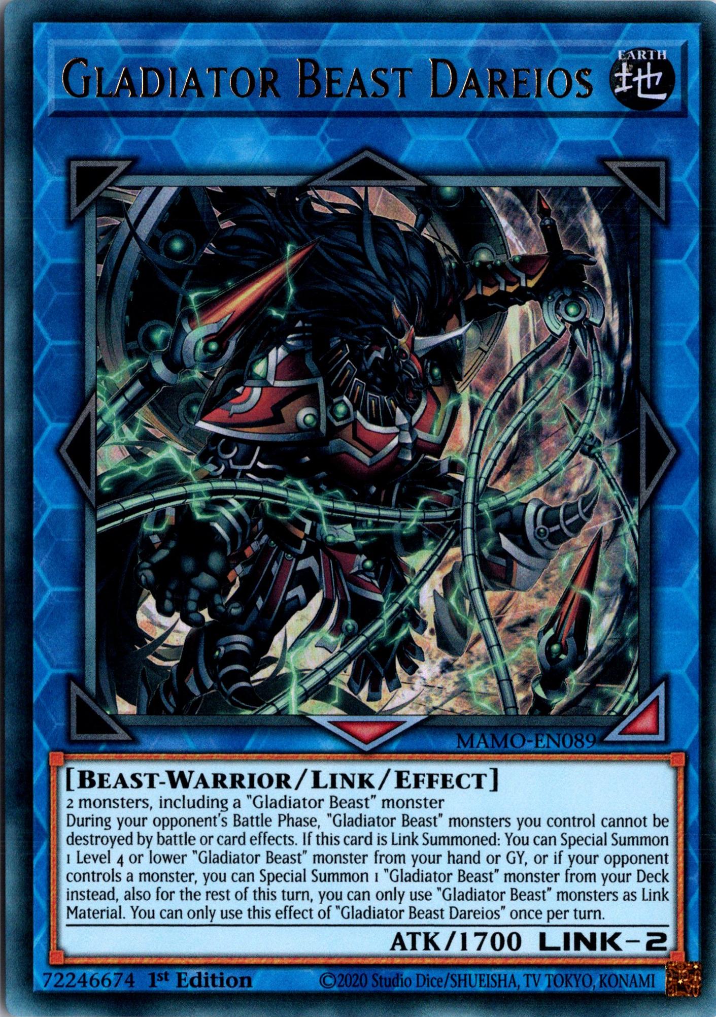 Gladiator Beast Dareios - MAMO-EN089 - 1st Edition - Ultra Rare